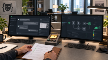 OpenClaw autonomous agent and n8n workflow automation compared in a secure business architecture with Boxinall branding